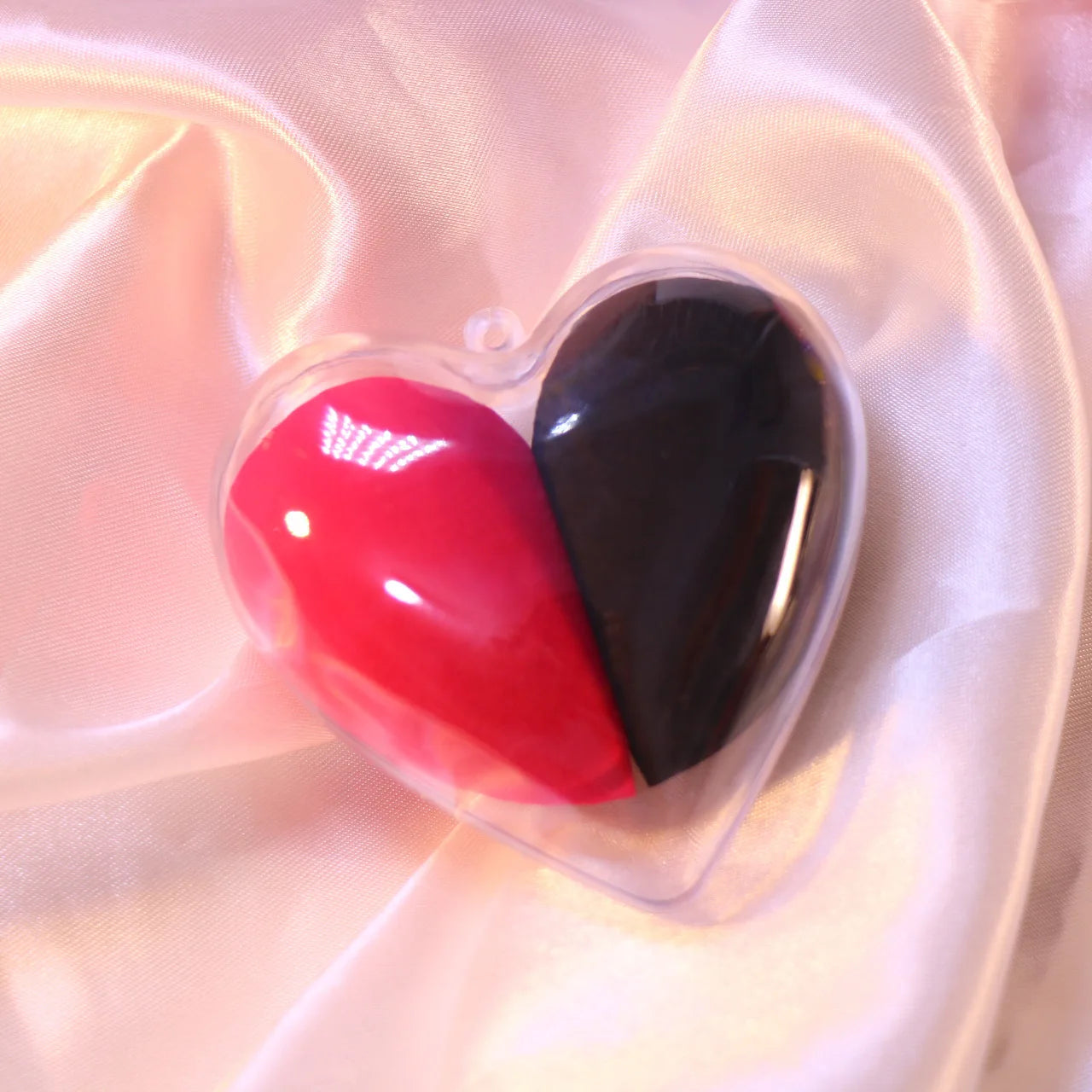 Love heart makeup sponge/blender set