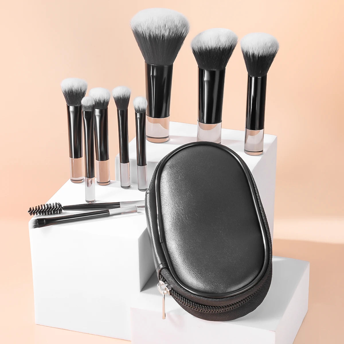 10pcs Makeup Travel Brush Set