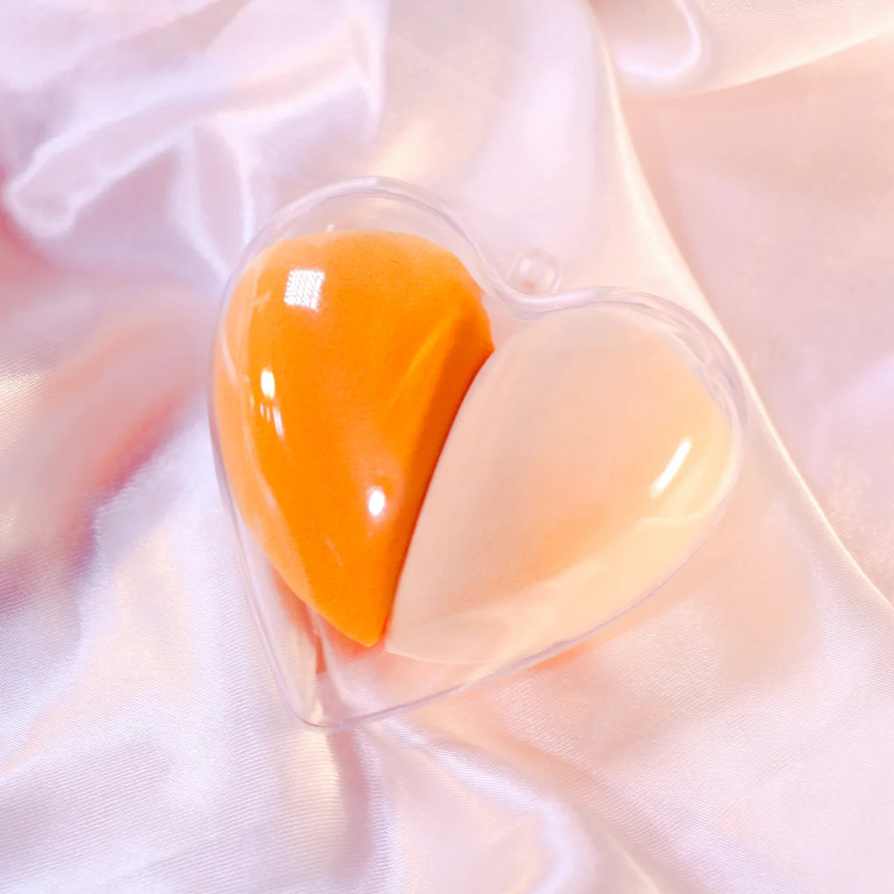 Love heart makeup sponge/blender set