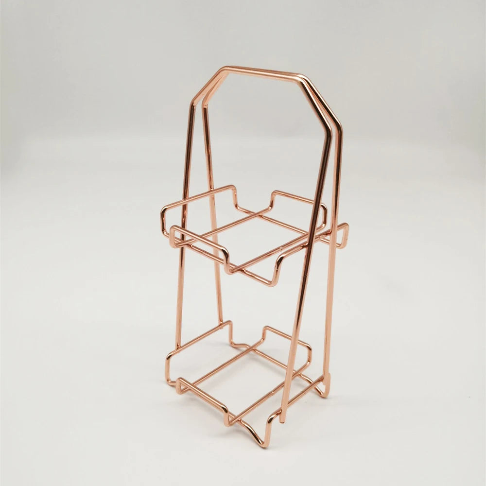 Makeup puff storage rack