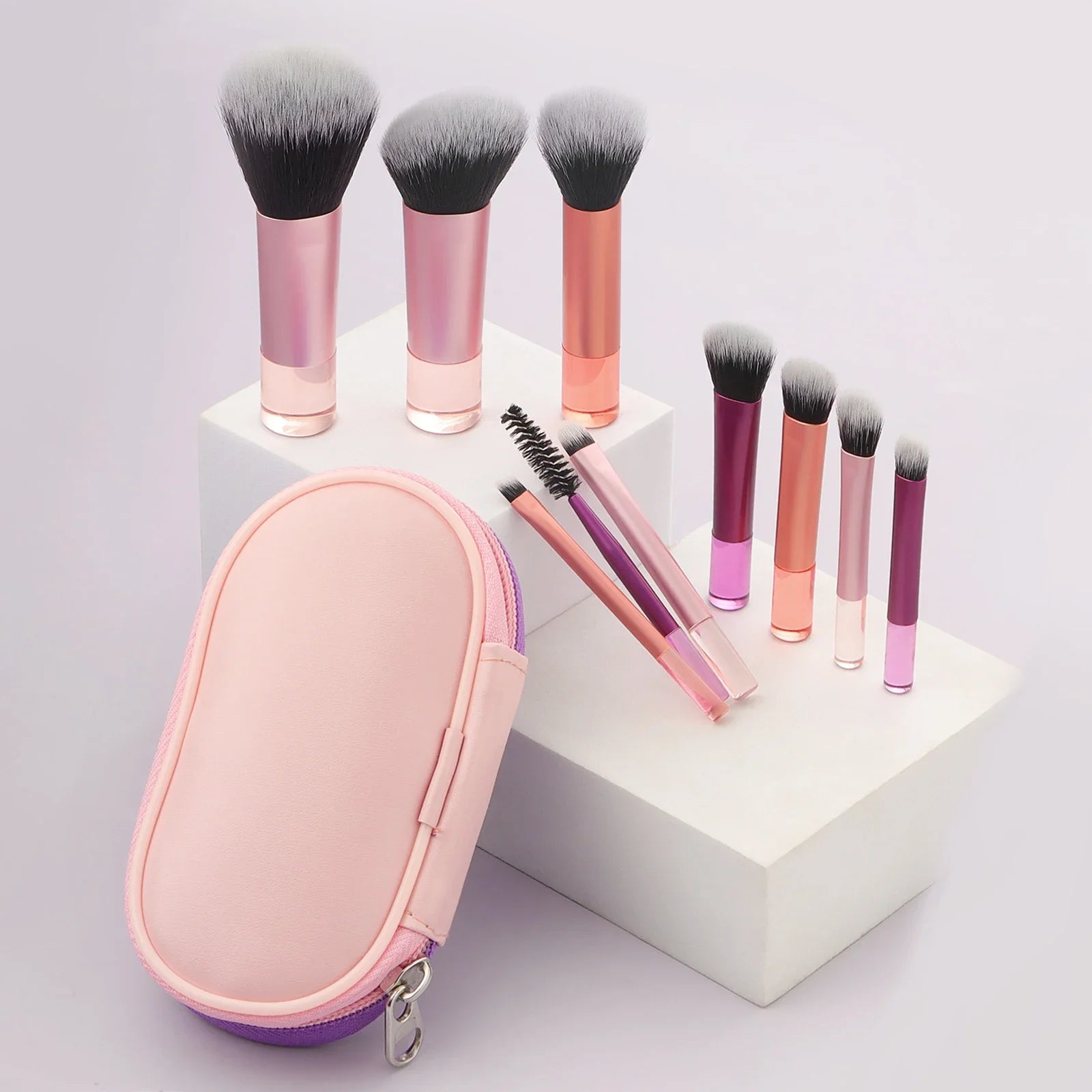 10pcs Makeup Travel Brush Set